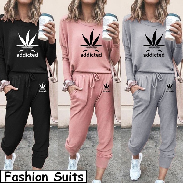 New Fashion Women Track Suits Sports Wear Jogging Suits Ladies Hooded  Tracksuit Set Clothes Hoodies+Sweatpants Casual Suits