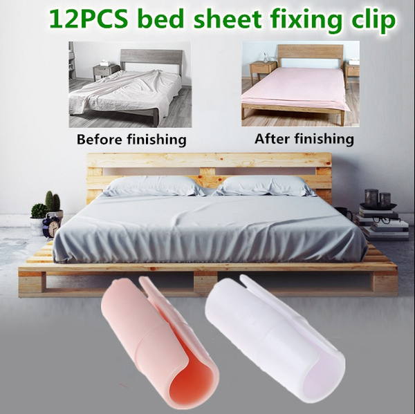 12 Pcs Mattress Cover Blanket Bed Sheet Grippers Clips Bed Fasteners Keep  Snug