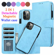 Luxury Vintage 2 in 1Magnetic Detachable Flip Wallet PU Leather Slim Case for iPhone 12Mini 12 Pro 12 Pro Max 11 11 Pro 11 Pro Max Removable Retro Card Slot Folio Book Cover for iPhone XR XS MAX 8 7 6s 6 Plus SE 2020/Samsung Galaxy note 20 Ultra S20 FE S20 S10 Plus S10E  Note10  S9 S8 Plus