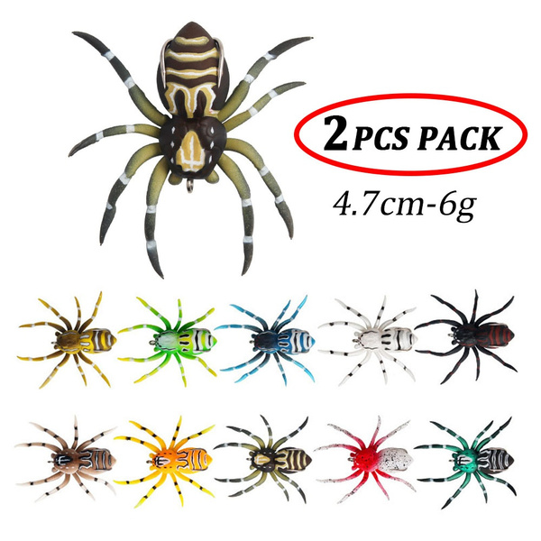 6g-4.7cm Spider Soft Fishing Lures Silicone Fish Bait Artificial Worm Fish  Lure Hook Sinking Swimbait Fishing Tackle