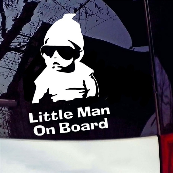 Adesivo per auto Little Human On Board, adesivo in vinile