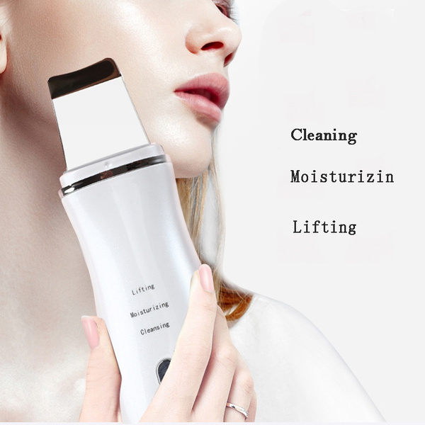 Ultrasonic EMS micro current skin shovel black head cleaning beauty