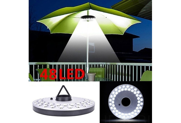 Battery Powered 48leds Lantern Poles Umbrella Light Portable