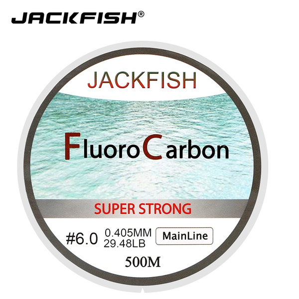 500 M Fluorocarbon Fishing Line 5-32Lb Test Carbon Fiber Leader 0.165-0.46  mm Fly Pesca