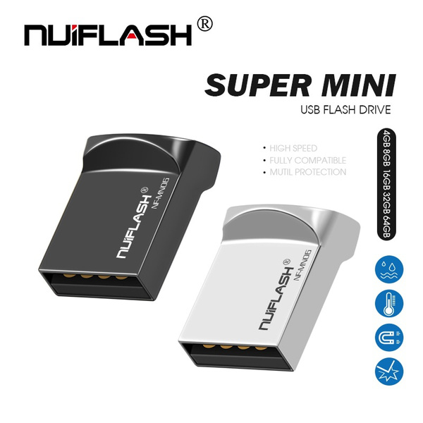 Mini USB Flash Drive 8GB 16GB 32GB 64GB Vehicle Usb Memory Stick Metal Pen Drive 