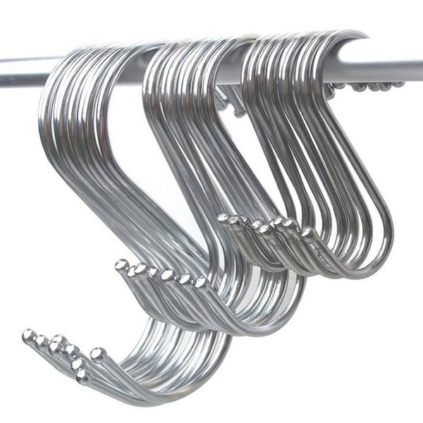 10 Pieces - S-Shape Hook Kitchen Railing S Hanger Clasp Holder