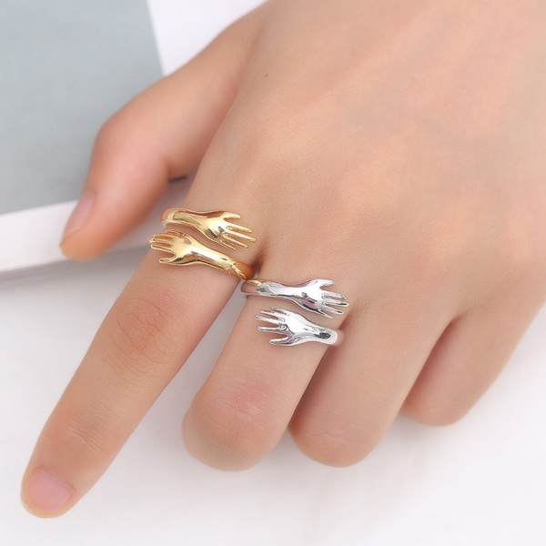 Love symbol deals finger rings