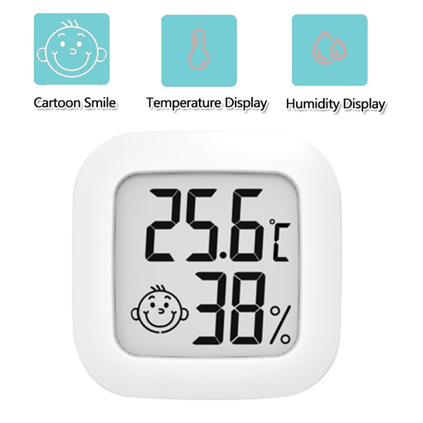 LCD Digital Clock Hygrothermograph Indoor Thermometer Hygrometer