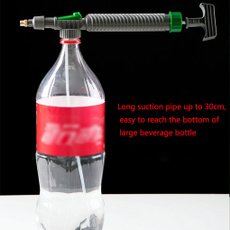 High Pressure Air Pump Manual Sprayer Adjustable Drink Bottle Spray Head Nozzle Garden Watering Tool