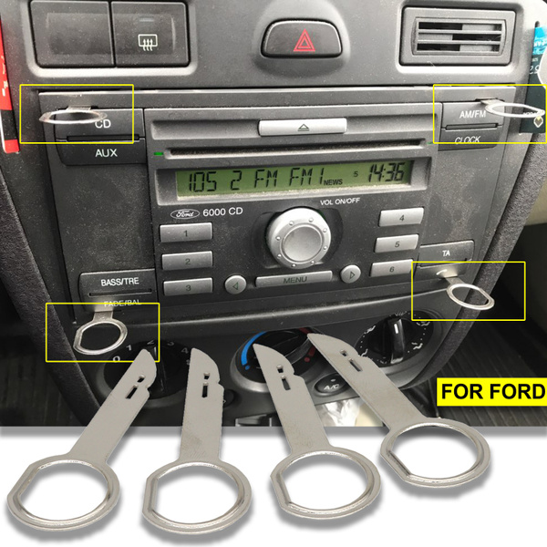 4pcs Radio Stereo Removal Extractor Key 