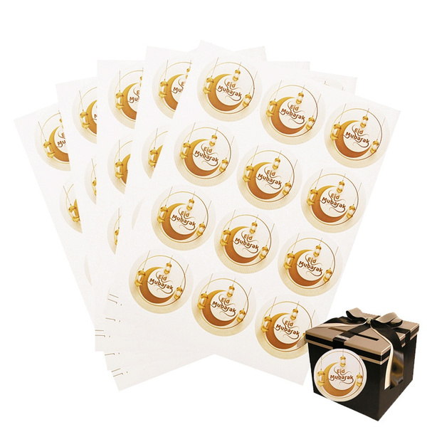 Details about   120pcs Ramadan EID Mubarak Decorations Paper Sticker Gift Lable Seal StickePTCA 