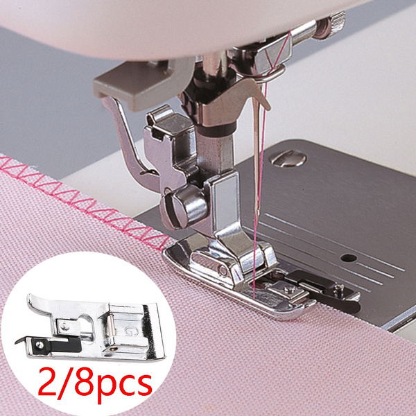 WMLBK 2PCS Sewing Machine Feet-Sewing Machine Side Cutter-Overlock Presser Foot-Sewing Attachment Tool