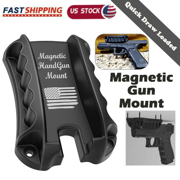Magnetic Concealed Gun Pistol Holder For Car Under Desk Holster Magnet Gun Mount 