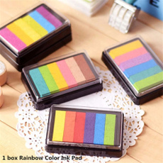 Box, rainbow, rainbowcolorinkpad, fingerprintinkpad