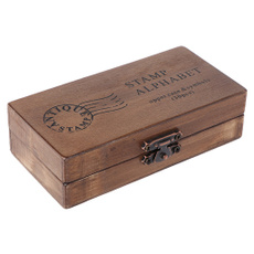 Box, woodenletterstamp, Wooden, Vintage