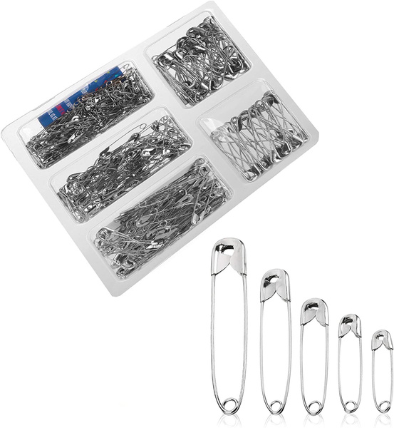 Safety Pins, Safety Pins Assorted, 300 Pack, Assorted Safety Pins