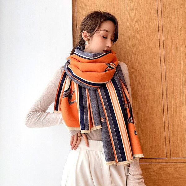 Fashion Winter Warm Cashmere Shawl Scarf for Women Design