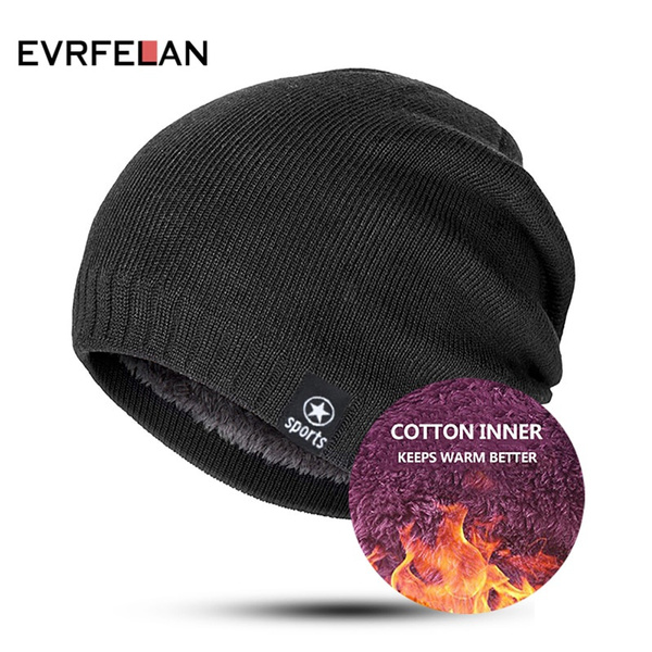 Men Knitted Winter Hat Beanie Hats For 