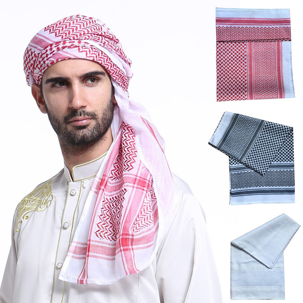 IBLUELOVER Mens Arab Shemagh Scarf Middle East Keffiyeh Headscarf Arabia  Scarves Hijab Headband Dese…See more IBLUELOVER Mens Arab Shemagh Scarf