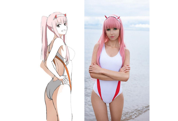 Japanese Anime DARLING In The FRANXX Zero Two Cosplay Costume