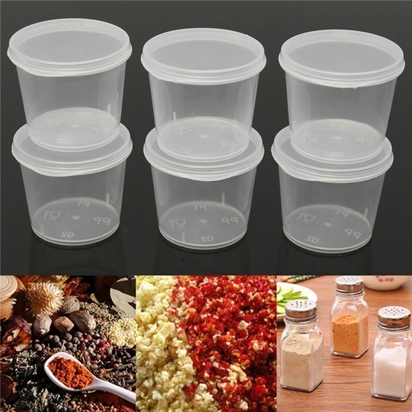 Condiment Cups Containers With Lids Small Food Storage Container