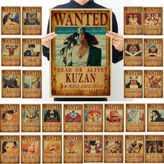onepieceposter, wantedofonepiece, onepieceanime, Vintage
