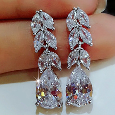 DIAMOND, Dangle Earring, Jewelry, Crystal