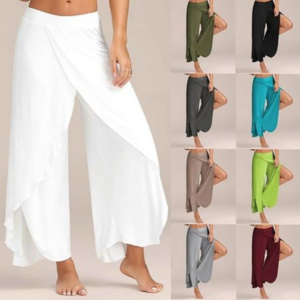 Cheap Women's Loose Fitting Wide Leg Casual Sports Yoga Pants