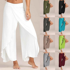 Women Pants, elastic waist, Yoga, Casual pants