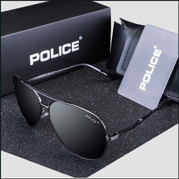 New High Quality Fashion Big Frame Sunglasses Men Square Metal Sun