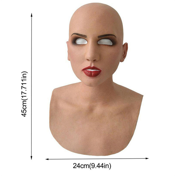 Cosplay Mask Halloween Creepy Face Mask Latex Cosplay Party Props Funny  Mask Carnival Mask Masque Realistic Bald Woman Mask | Wish