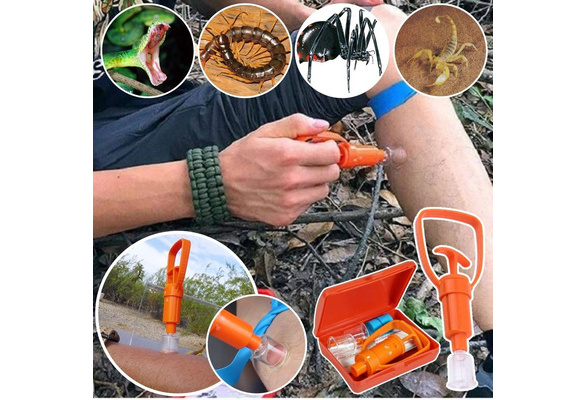 Mosquito Extractor First Aid Safety Kit Snake and Bug Bites Emergency Effect Ff 