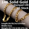 14K Solid Yellow Gold Cuban Chain Necklace For Men Jewelry Women Jewelry Length:18"/20"/24"/32" Width:7mm Retail Price: $499