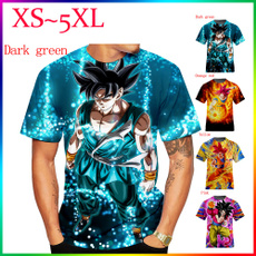 short sleeves, Summer, Plus Size, Dragon Ball Z