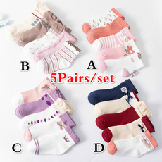 Hosiery & Socks, bowknot, Cotton, Lace