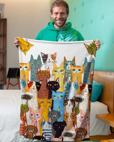 Blanket, Fleece, Cats