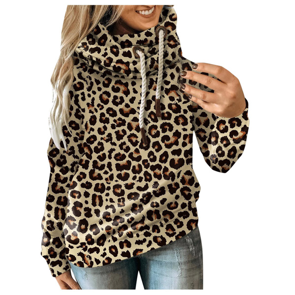 Womens hotsell leopard hoodie