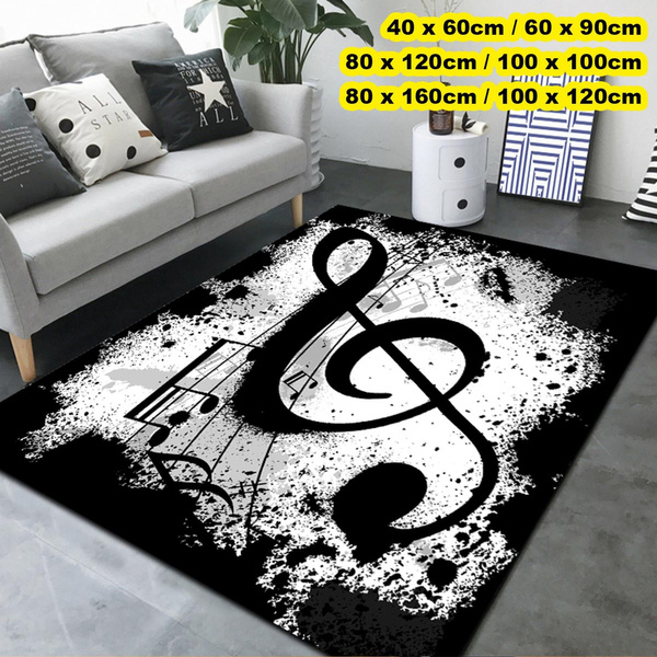 Music Notes Carpets Kids Crawling Carpets Living Room Tea Table Mats ...