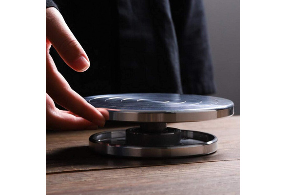 15/12cm Two Side Can Be Use) Small Rotating Cake Turntable