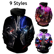 3D hoodies, Transformer, Moda, womens hoodie
