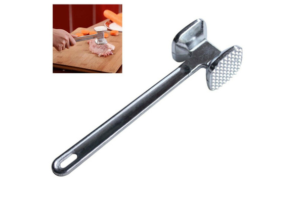 Practical Meat Knock Mallet Pounder Stainless Steel Steak Beef Hammer Kitchen  Cooking Tools Meat Poultry Tools 