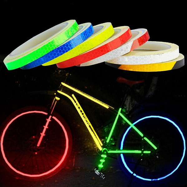 Bicycle Bike Car Motorcycle Reflective Stickers Night Riding Safety 8M Tape
