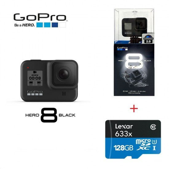 GoPro Hero 8 Black 128GB Memory (4K Support) GoPro HERO8 Action