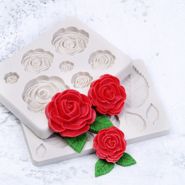 Silicone Mould Small Flowers and Leaves Sugarcraft Cake Decorating