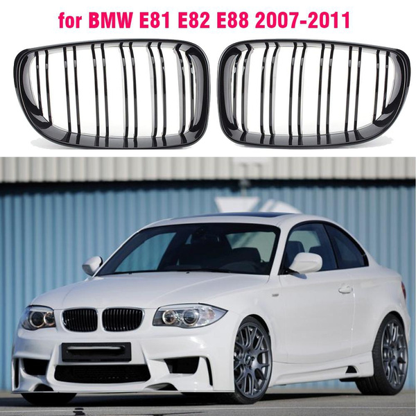 Glossy Black Dual Slats Front Kidney Grille Grill Replacement for BMW E81  E87 E82 E88 120I 128I 130I 135I Selected 2007-2011 | Wish