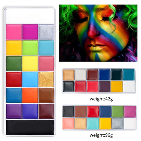 12/20 Color Face Body Painting Oil Profession Makeup Palette Body