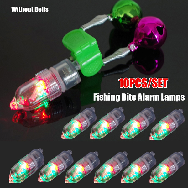 Smart Sensor LED Night Fishing Rod Tip Light Pole Bite Alarm Lamp