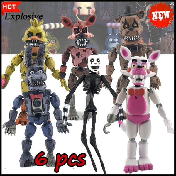 6pcs Five Nights At Freddy S Figura De Ação Fnaf Bonnie