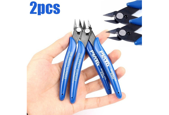 2PCS Electrical Wire Cable Cutter Cutting Plier Side Snips Flush Pliers Durable 