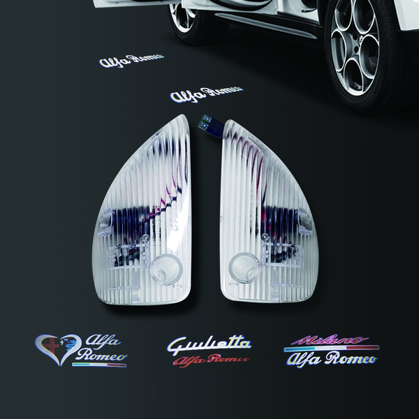 2PCS for Alfa Romeo 147 GT All Car Models LED Car Door Logo Light